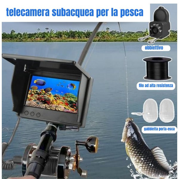 Telecamera subacquea da pesca HD
